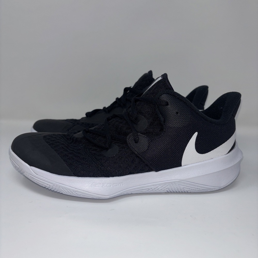 NIKE ZOOM HYPERSPEED COURT VOLLEYBALL MEN 7.5 WOMEN 9 BLACK WHITE C12964 010 New